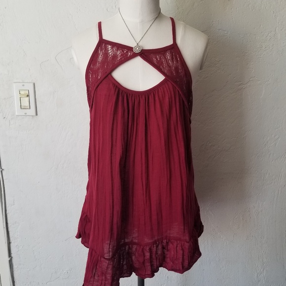 No Boundaries Tops - No boundaries wine color spaghetti strap top